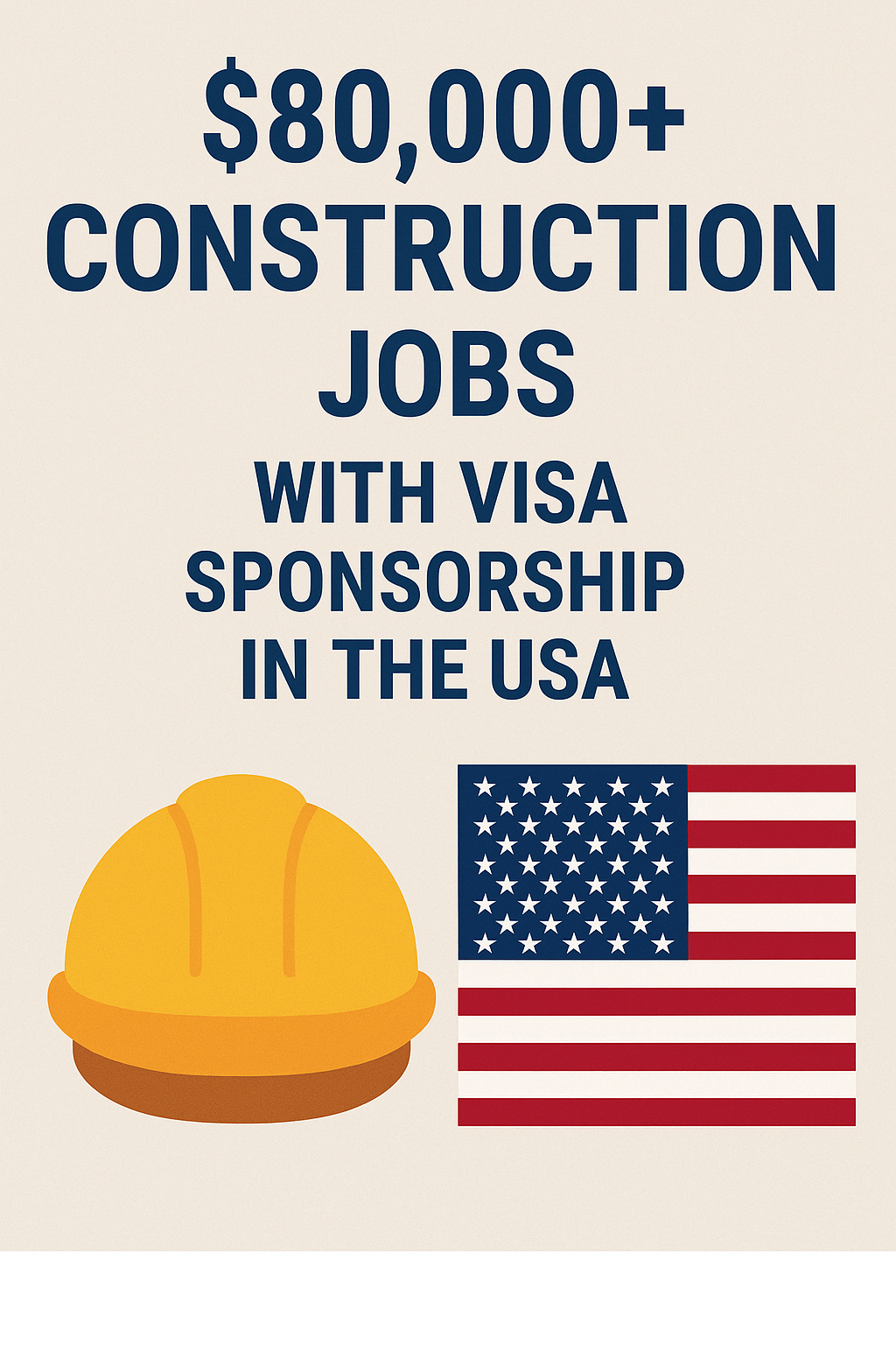 $80,000+ Construction Jobs With Visa Sponsorship In The USA
